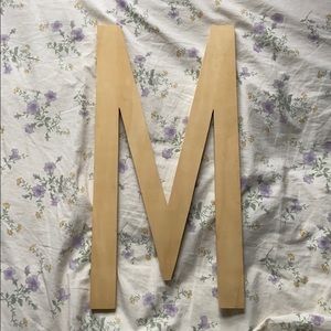 Big wooden M